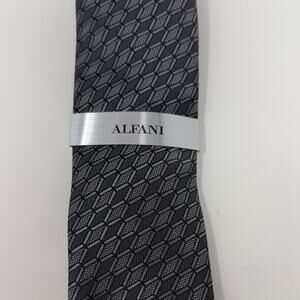 Alfani Harper Geo Men's Tie - Charcoal - New with tags